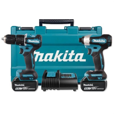 18V LXT Lithium-Ion Sub-Compact Brushless Cordless 2-Piece Combo Kit (Hammer Driver Drill + Impact Driver)