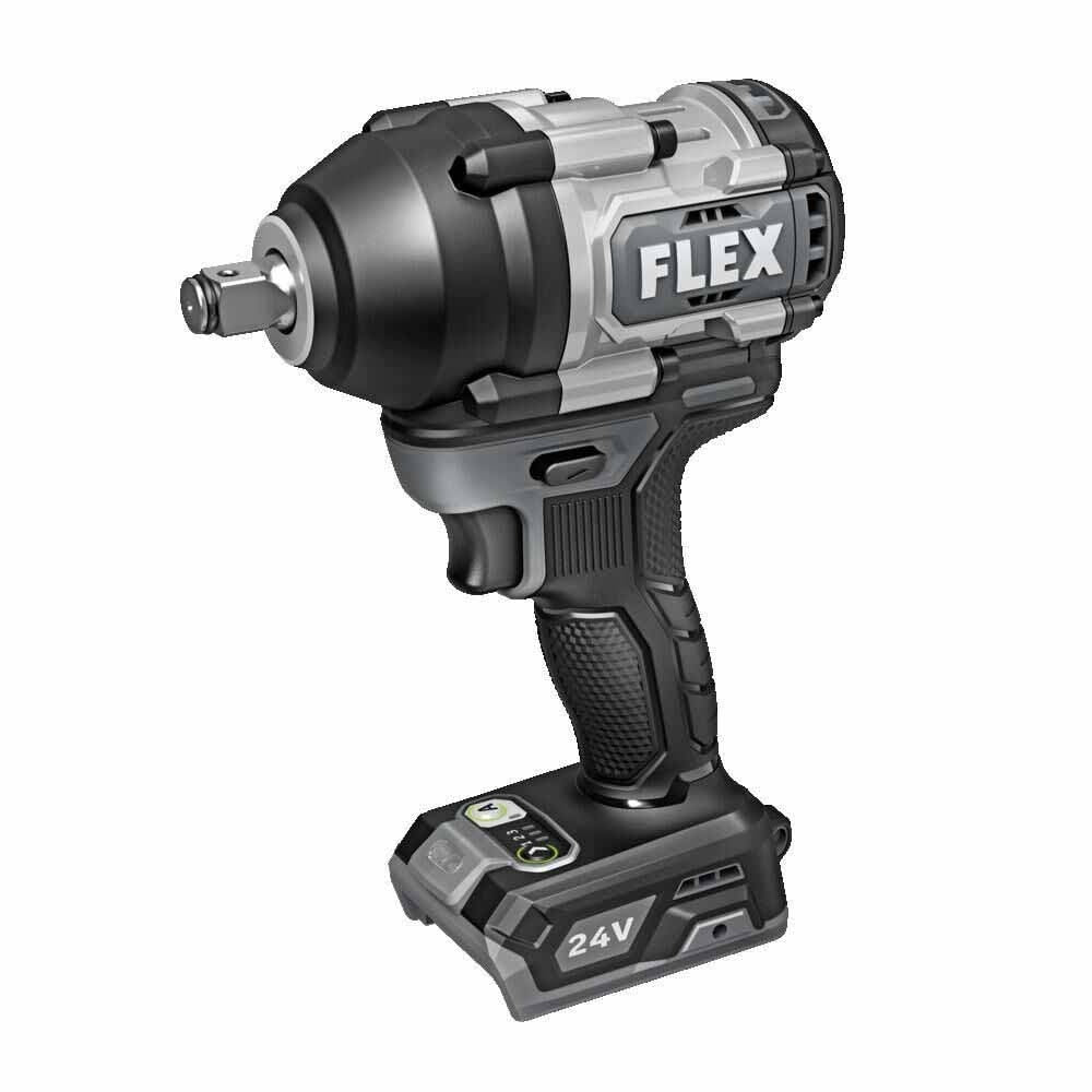 FLEX FX1451-Z 24V Brushless 1/2" Mid-Torque Impact Wrench, 750 ft-lb (Bare Tool)