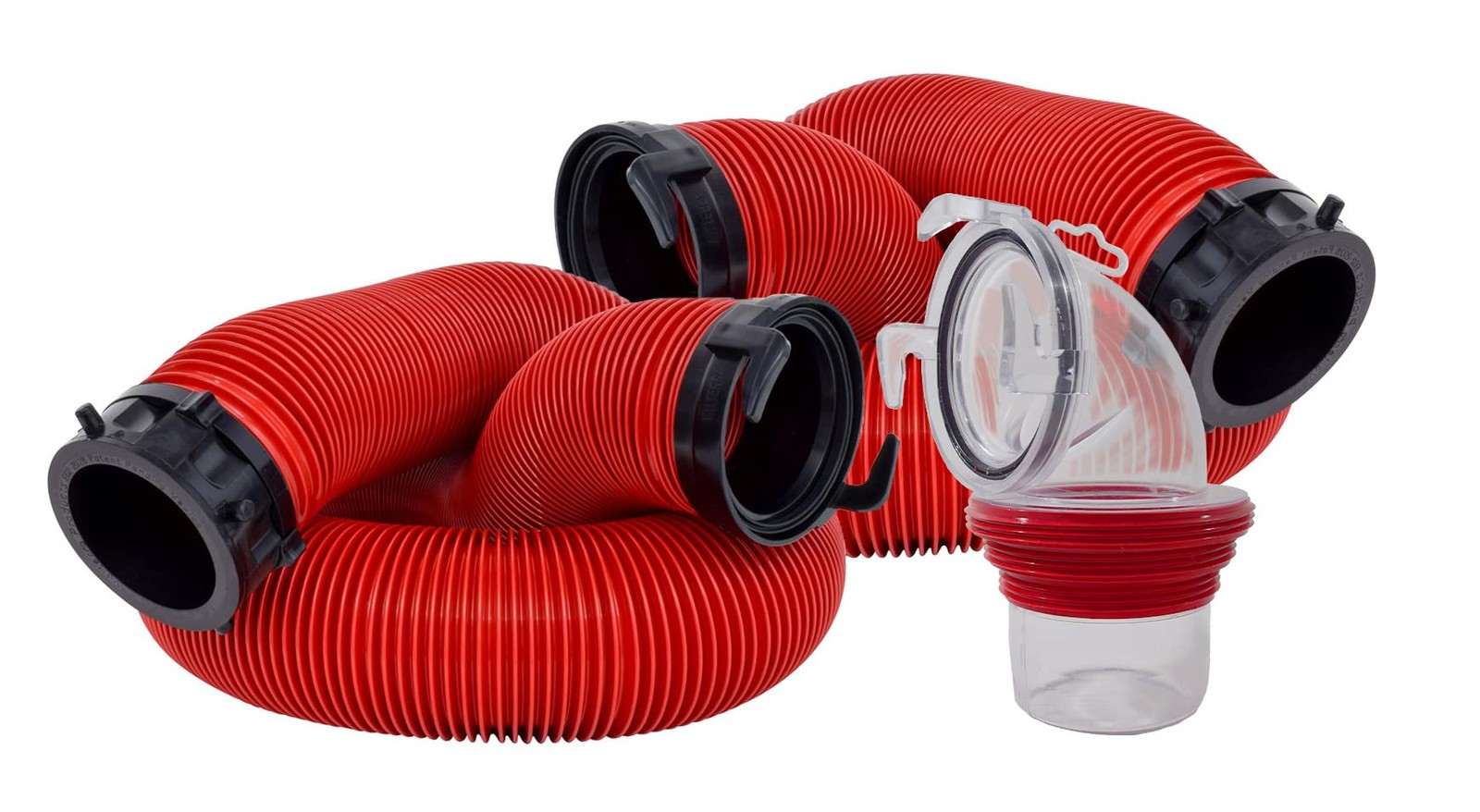 20-Foot RV Sewer Hose Kit with 2 Hoses and Adapter for Easy Coupling (Valterra)
