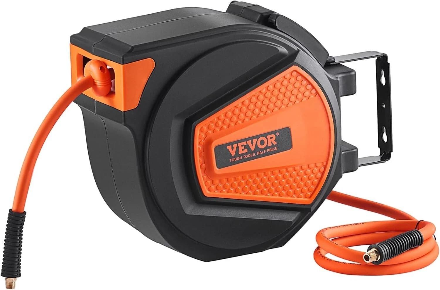 Retractable Air Hose Reel 3/8 in X 50 FT Hybrid Air Hose Max 300PSI