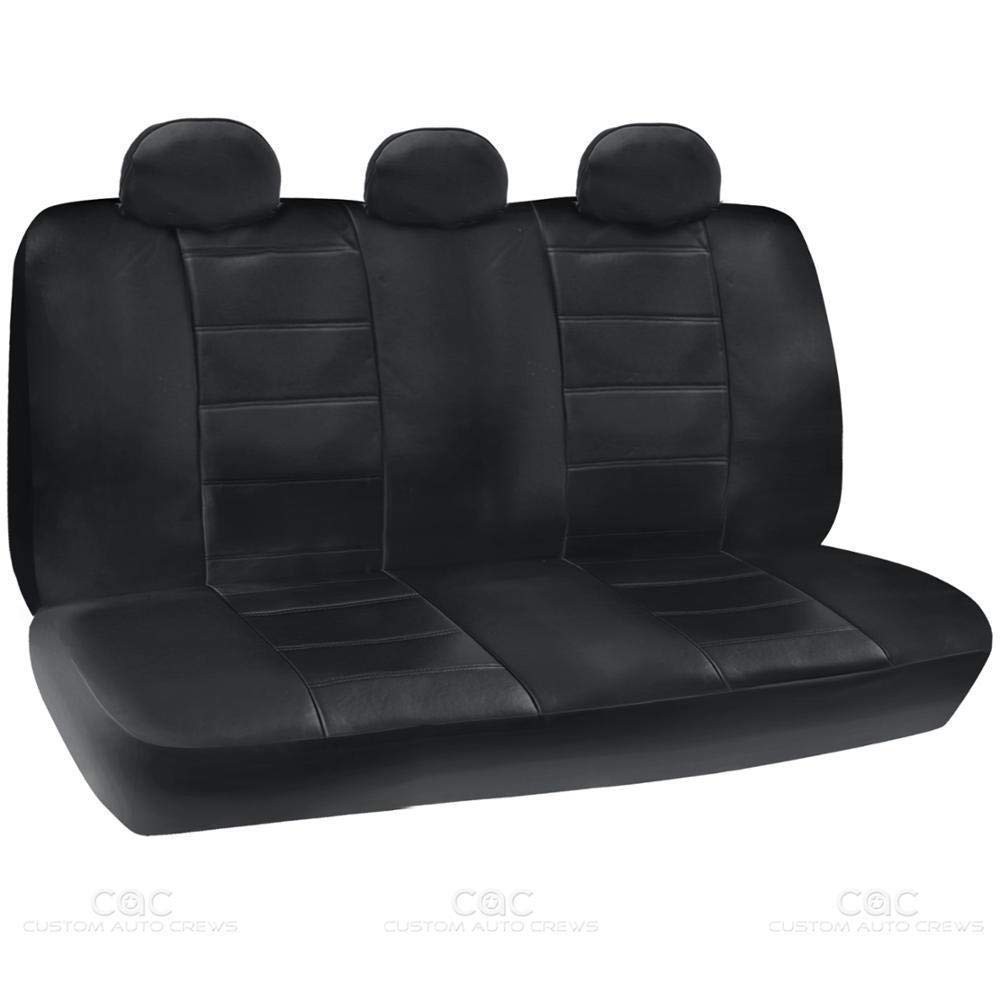 PU Leather Front Rear Seat Covers Full Set 5-Seats Car Chair Cushion Protector