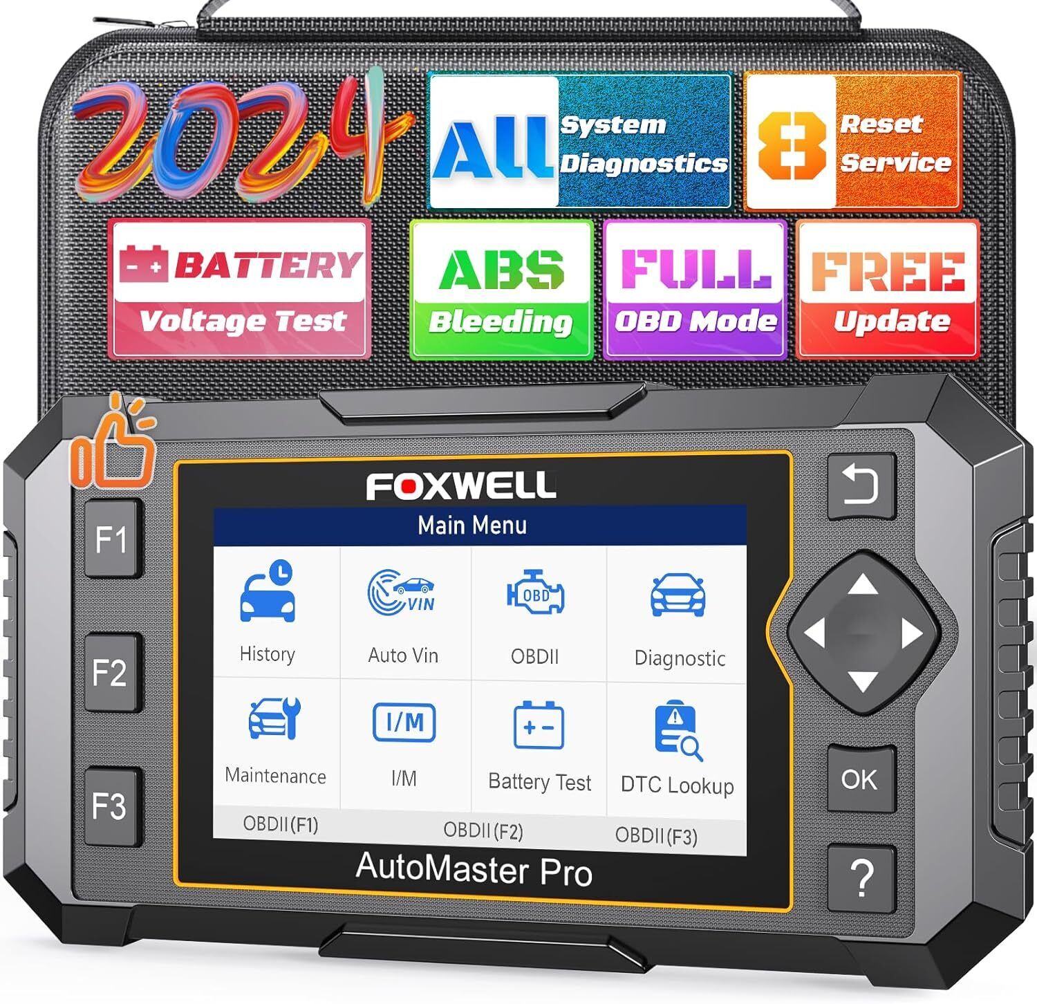 FOXWELL NT624 Elite OBD2 Scanner (ABS/SAS/TPS/oil/EPB)