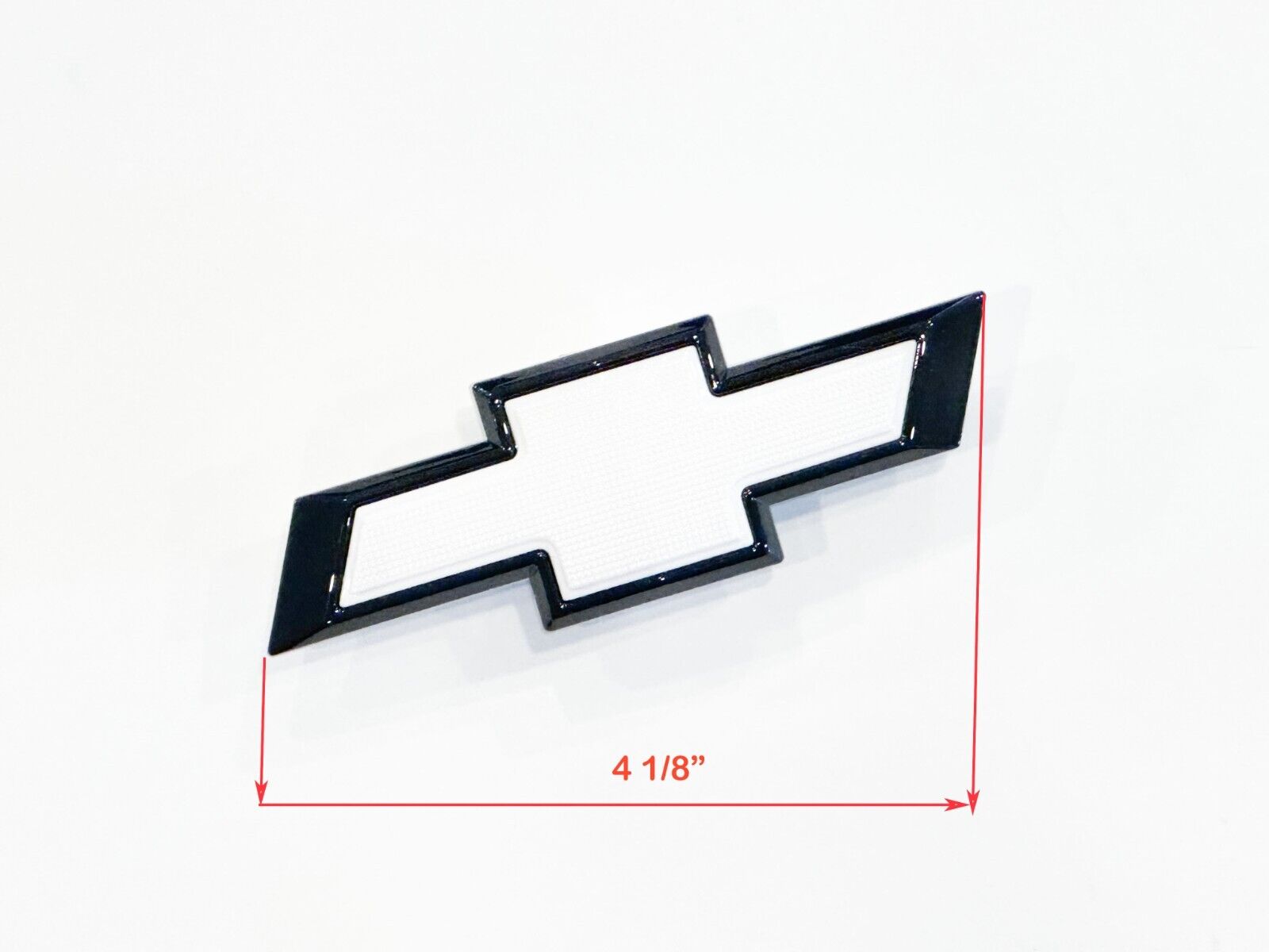 Front Small White/Black Bowtie Emblem for 2019–2023 Chevy Silverado 1500/2500HD/3500HD (GM 84293092)