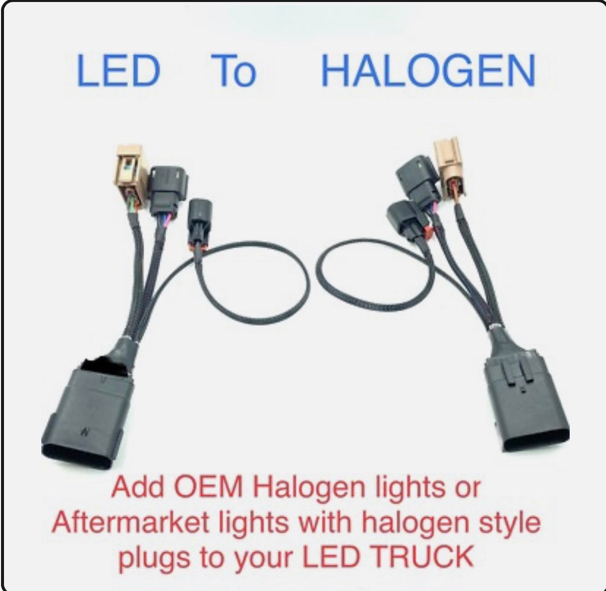 2015 2016 2017 FORD F150 Headlight Conversion Adapter OEM LED To Any HALOGEN