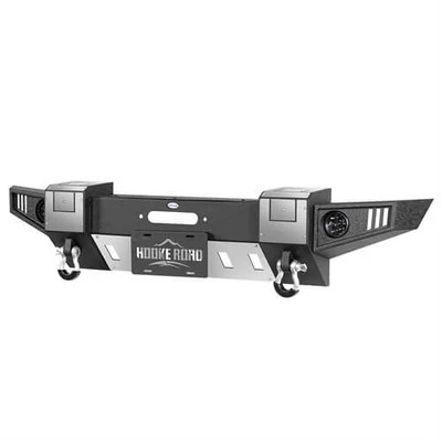 Hooke Road Front Bumper w/ Winch Plate, Skid Plate & D-Rings, 2007–2018 Jeep Wrangler JK (BXG.2092-S)