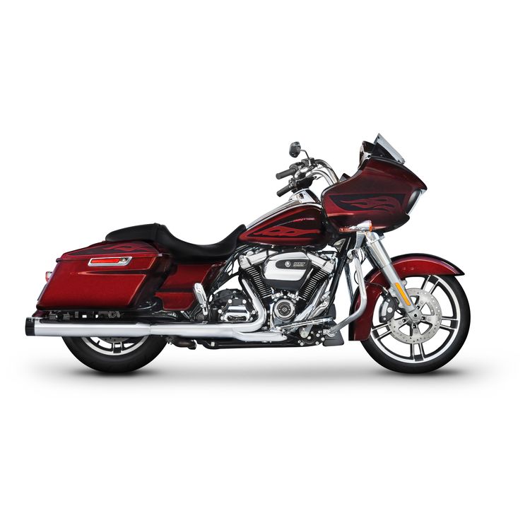 Rinehart 4" Chrome Slip-On Mufflers, Harley Touring 2017+