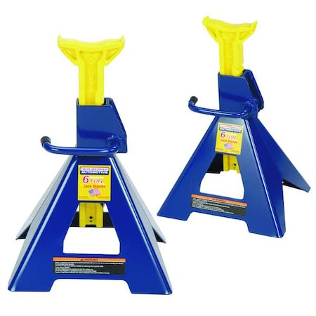 Hein-Werner HW93506 Vehicle Stand, Cap 6 Tons, Pk2