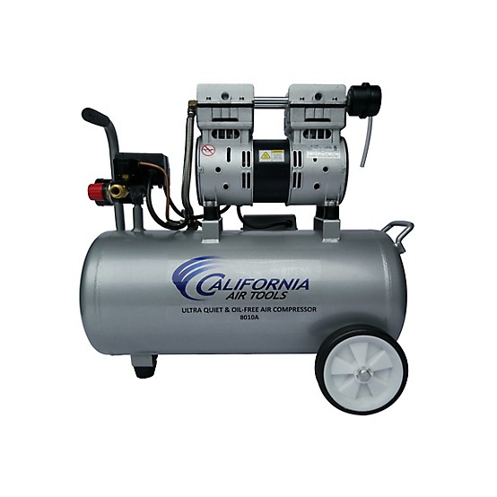 California Air Tools 8010 1 HP 8 Gal Quiet Oil-Free Air Compressor