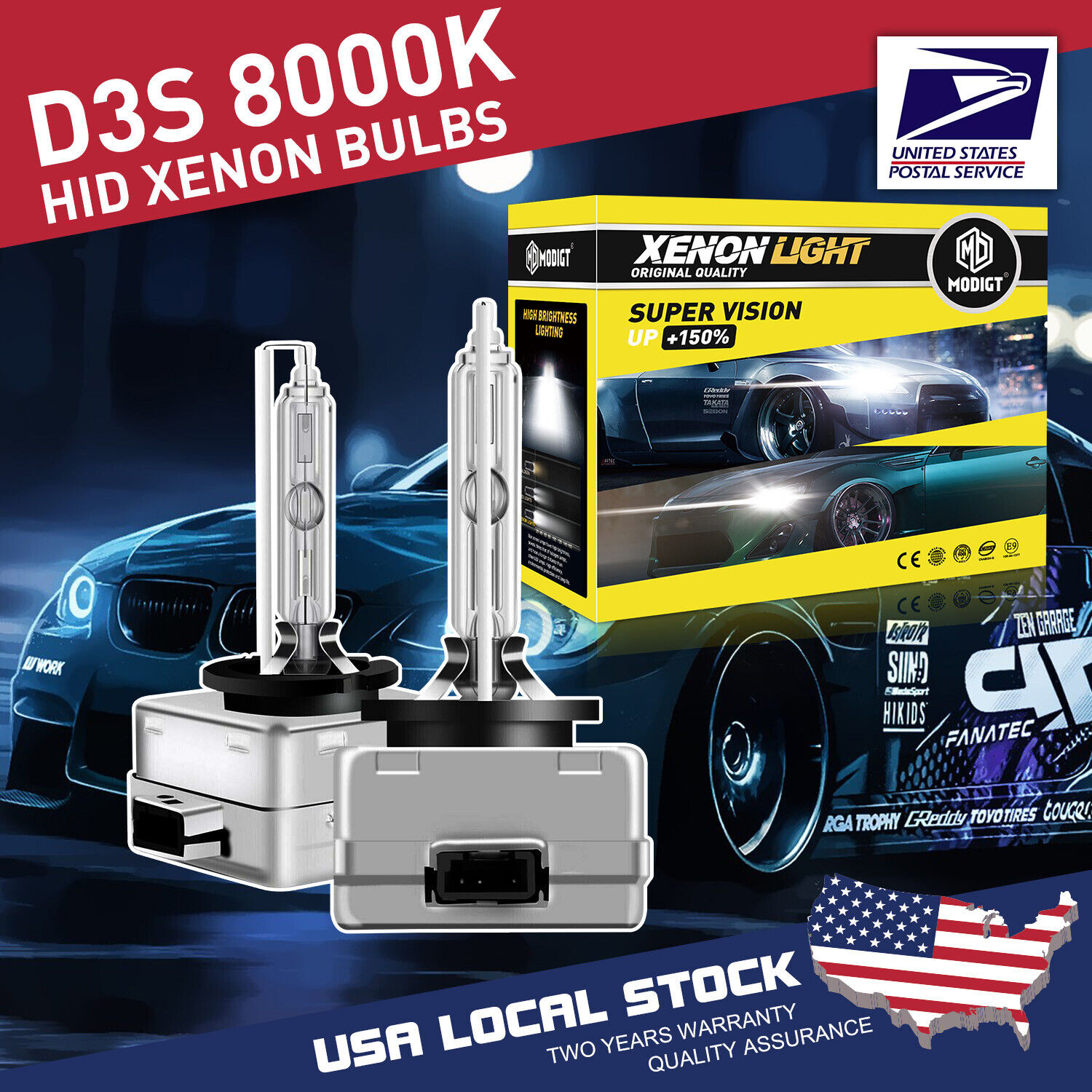 For Ford F-150 2013-2014 D3S LED Headlight Kit Bulbs HID Replacement Cool White