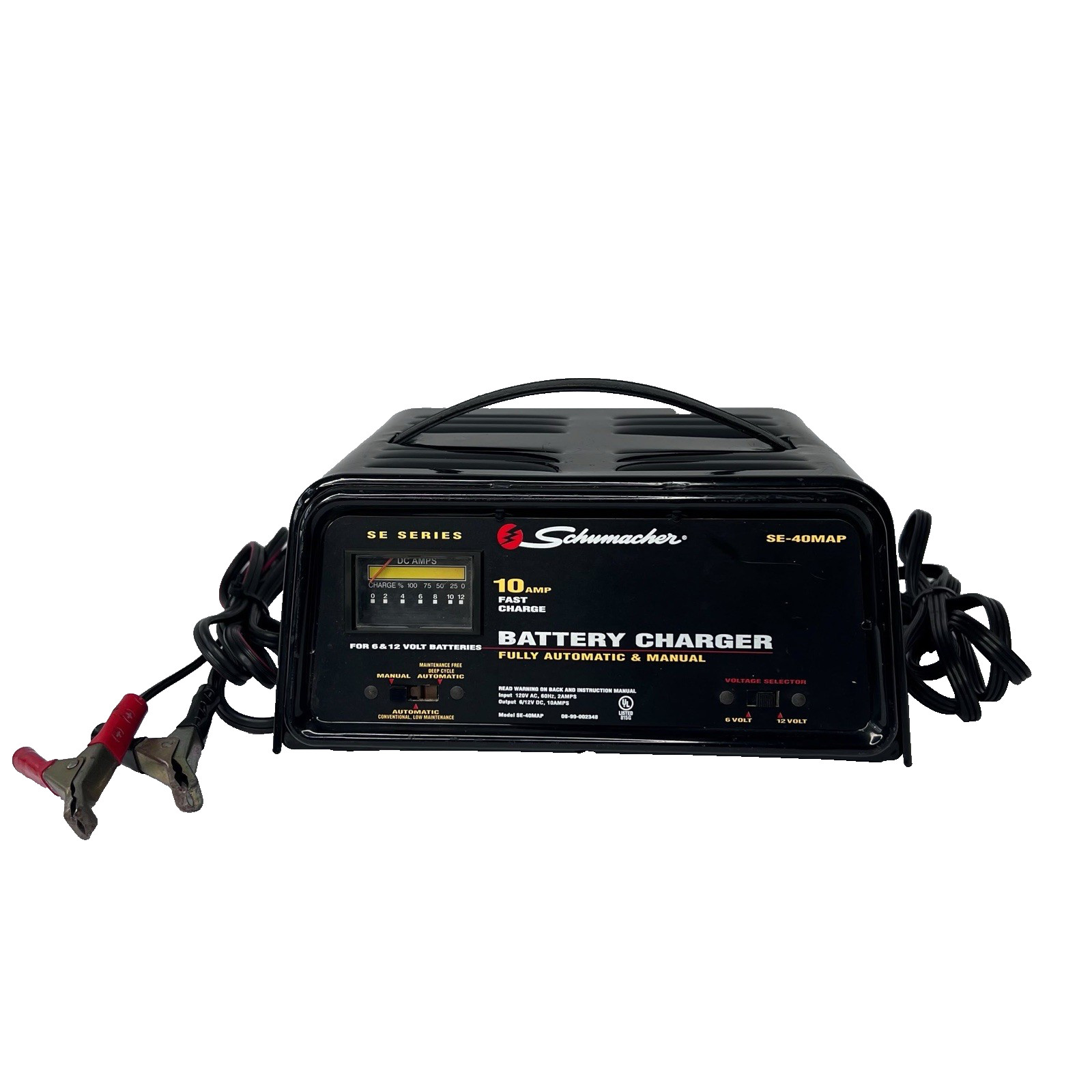 Schumacher Electric DSR125 4-Bank Automatic Battery Charging Station 6V/12V 10A