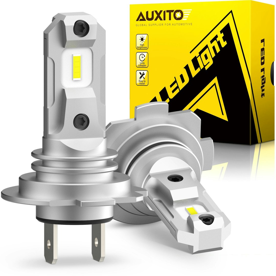 AUXITO H7 LED Headlight Bulbs 6500K (60W, fanless)