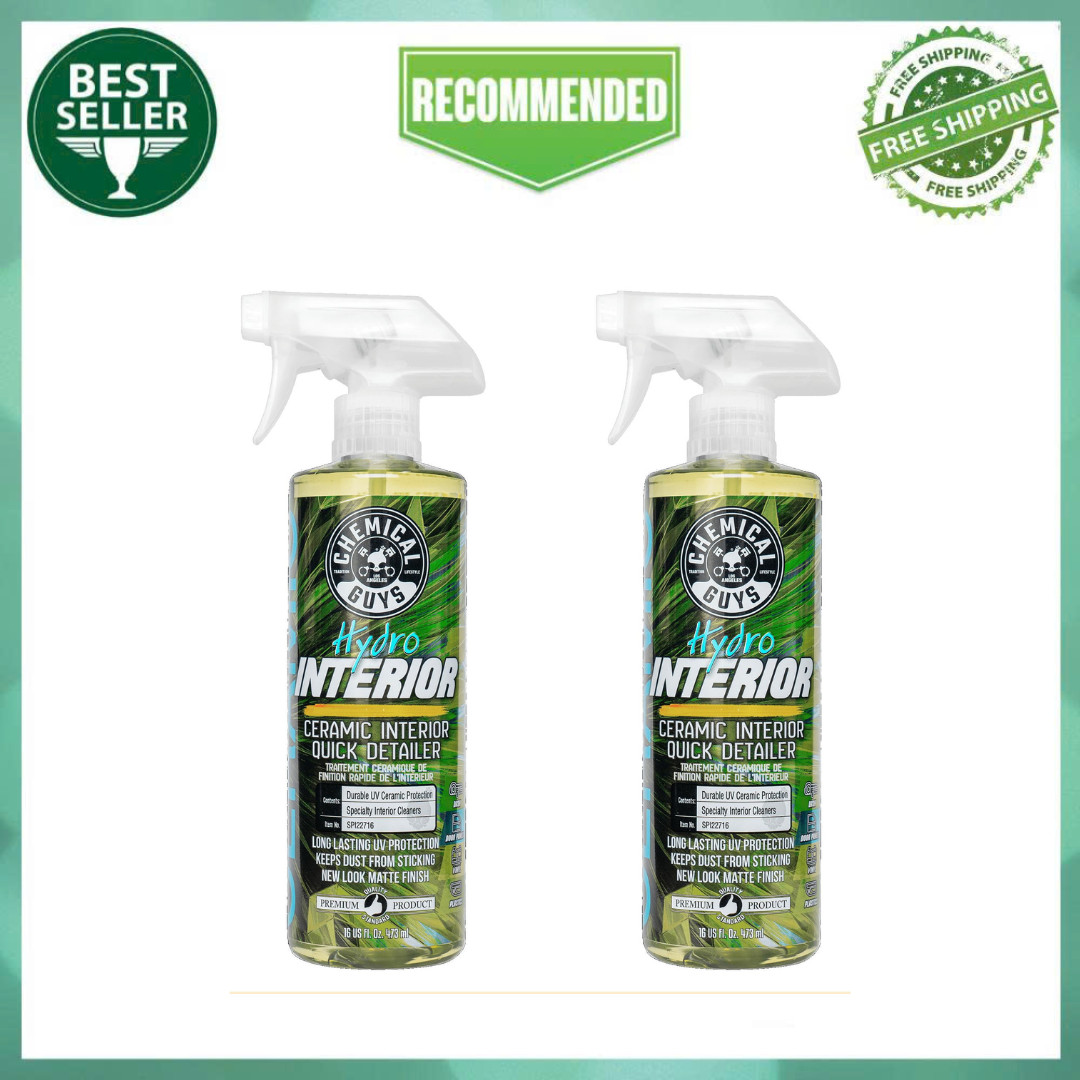 Chemical Guys HydroInterior Ceramic Interior Detailer & Protectant, 16 oz — 2-Pack