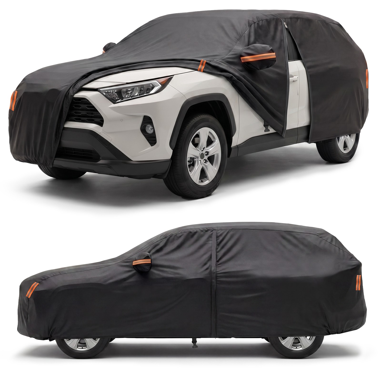 XXL Black Full Car Cover Waterproof All Weather Outdoor Protection Sun UV Rain