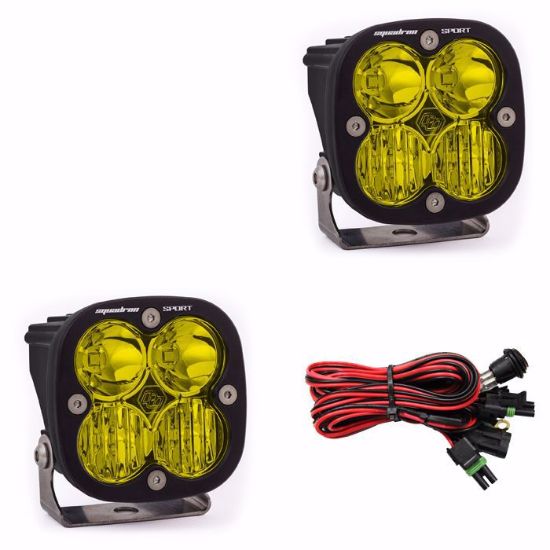 Baja Designs Squadron Sport Driving/Combo Amber LED Lights Pair (557813)