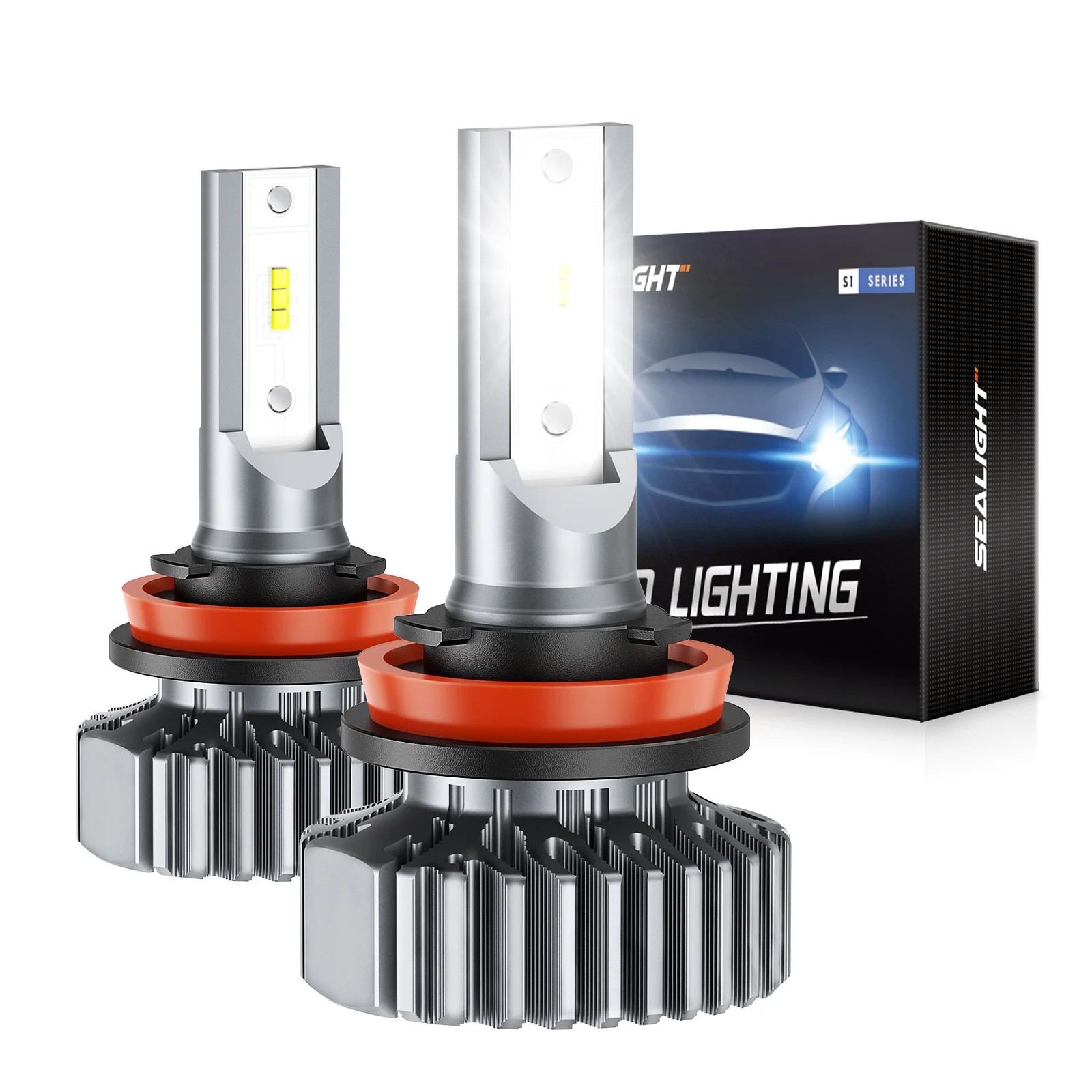 SEALIGHT S1 Series H11 LED Headlight Bulbs (H11/H9/H8/H16, pair)