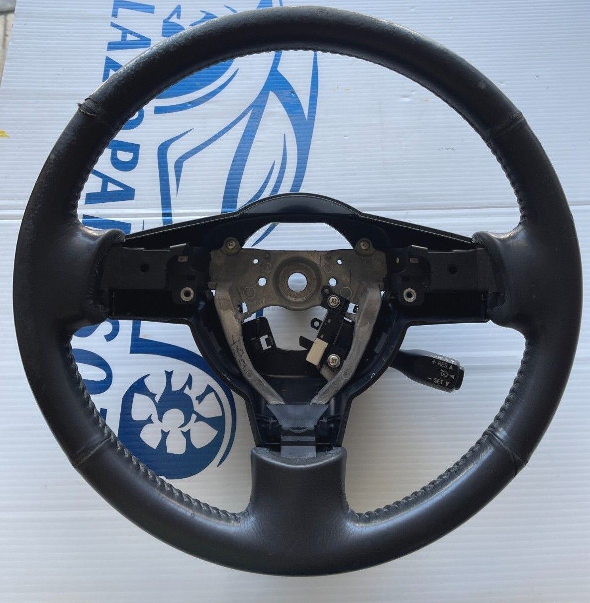 Black & Hole Leather Steering Wheel Stitch on Wrap Cover For Toyota FJ Cruiser