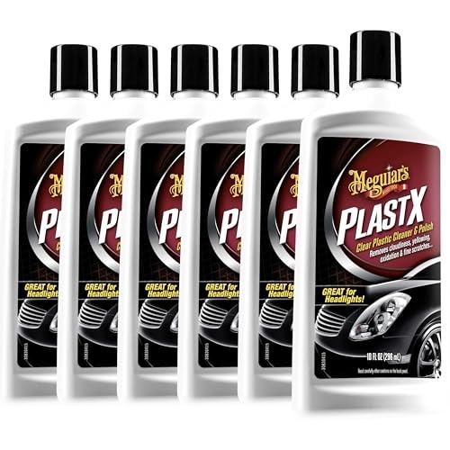 Meguiar's PlastX Clear Plastic Cleaner & Polish, 10 oz — 6-Pack