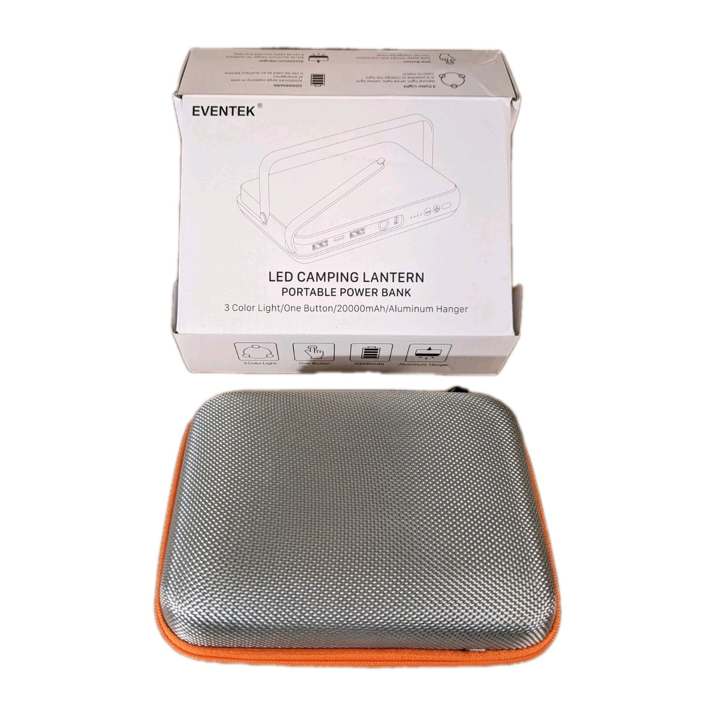 Portable Rechargeable LED Lamp Solar Lantern with Powerbank 2000 Lumens