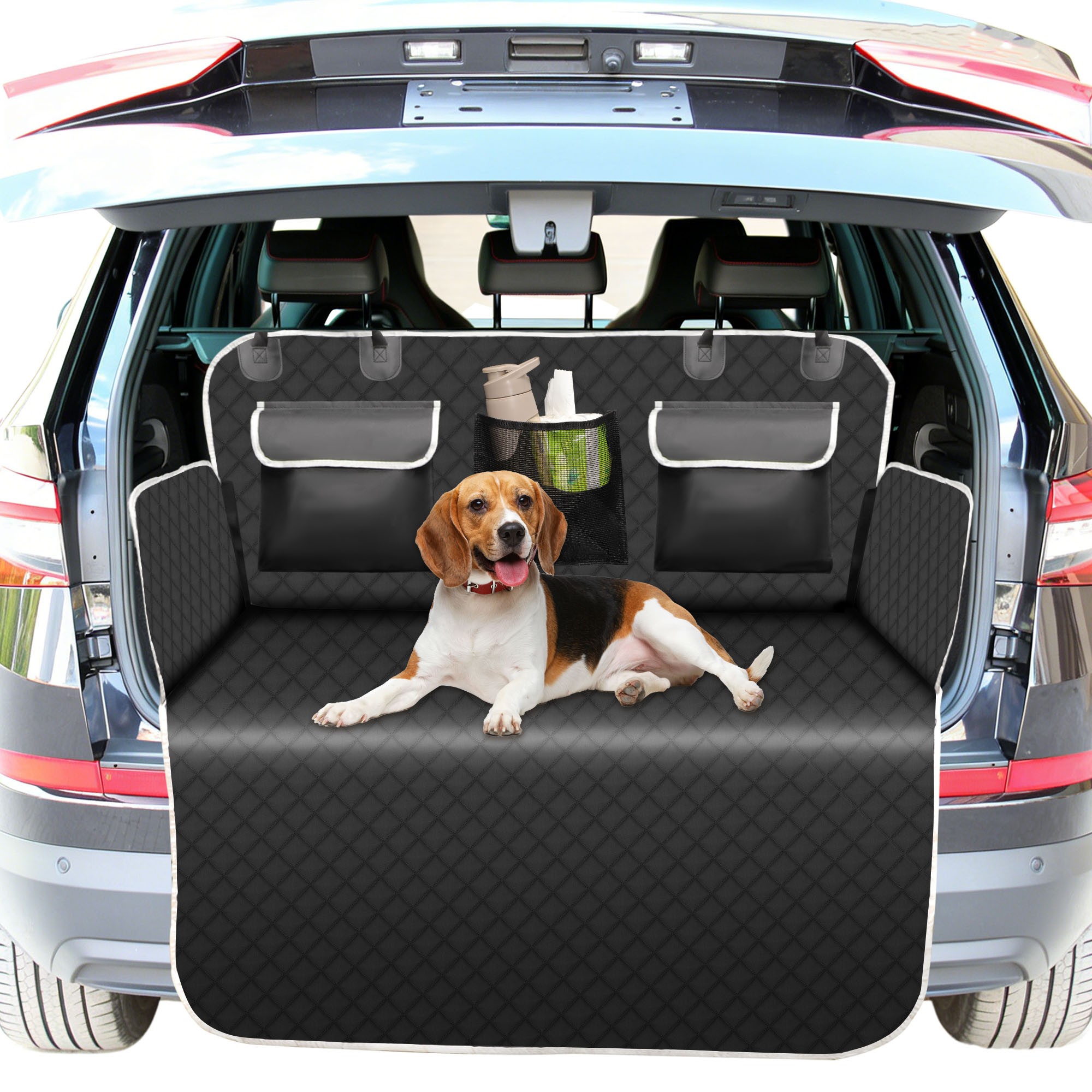 600D Oxford Car Back Seat Bag Storage Trunk Organizer Parts Accessories Black