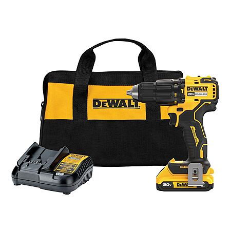 DEWALT DCD798 20V MAX Brushless Drill/Driver Kit 2Ah Battery Charger Bag