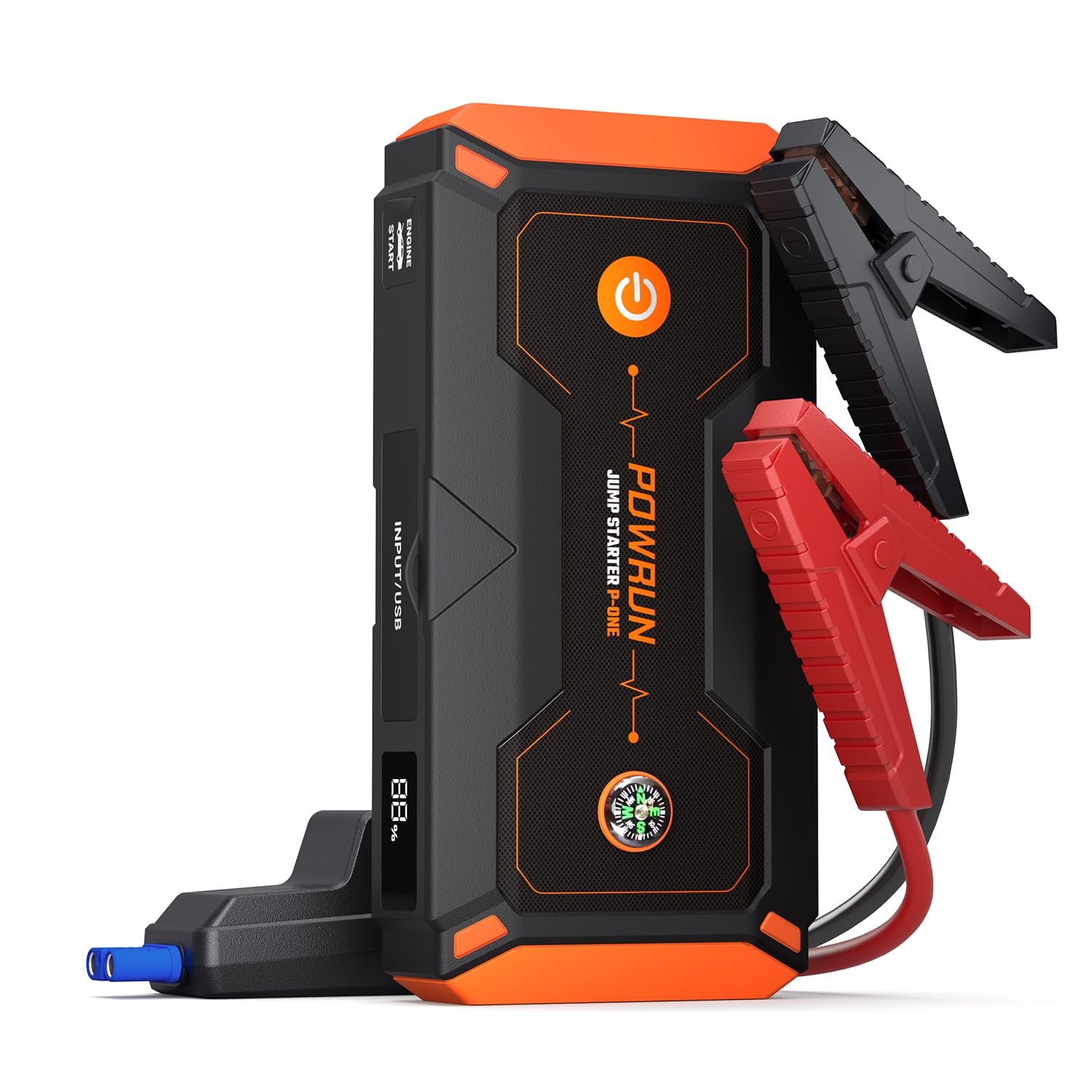 Powrun P-ONE Jump Starter 2000A Portable Jump Box with Carry Case