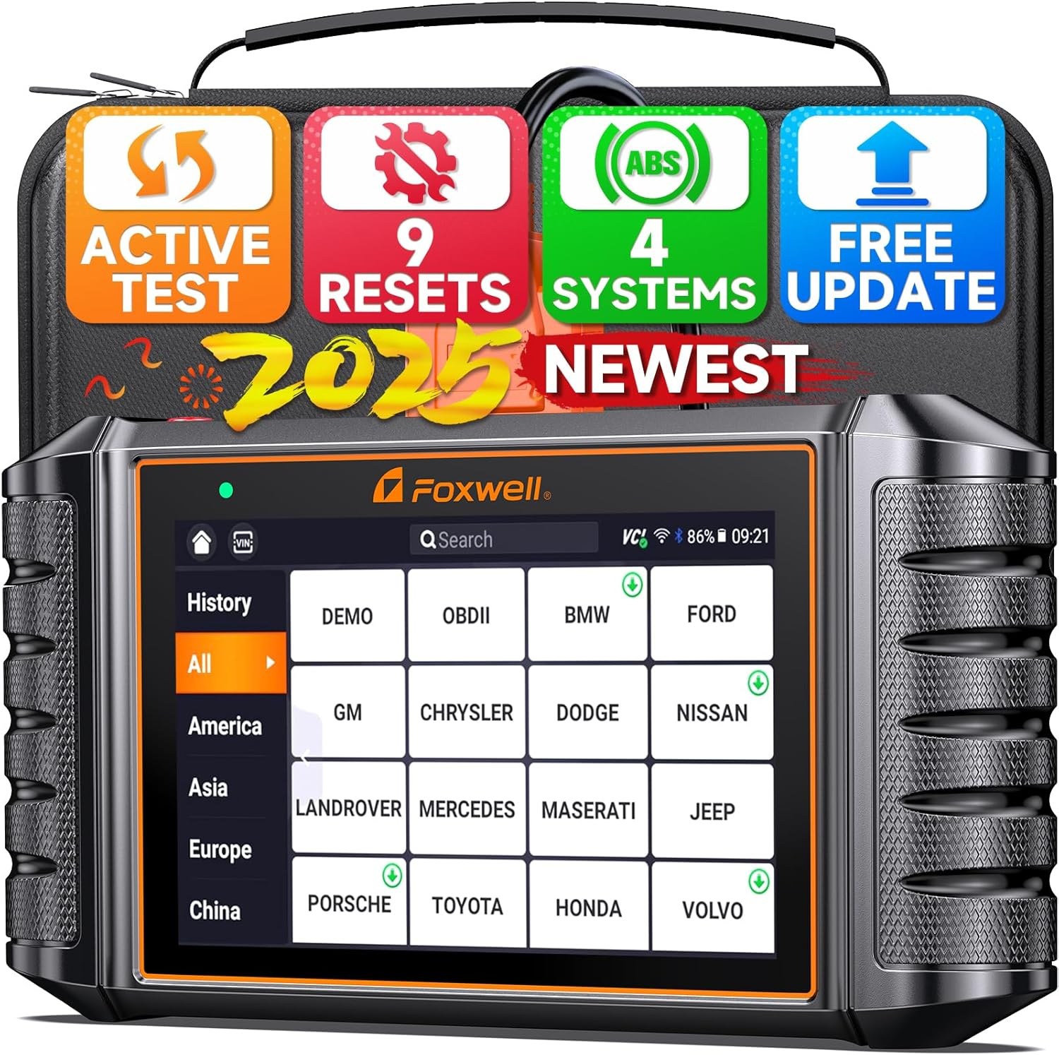 FOXWELL NT716 Bidirectional OBD2 Scanner, ABS, Airbag, Transmission, Engine