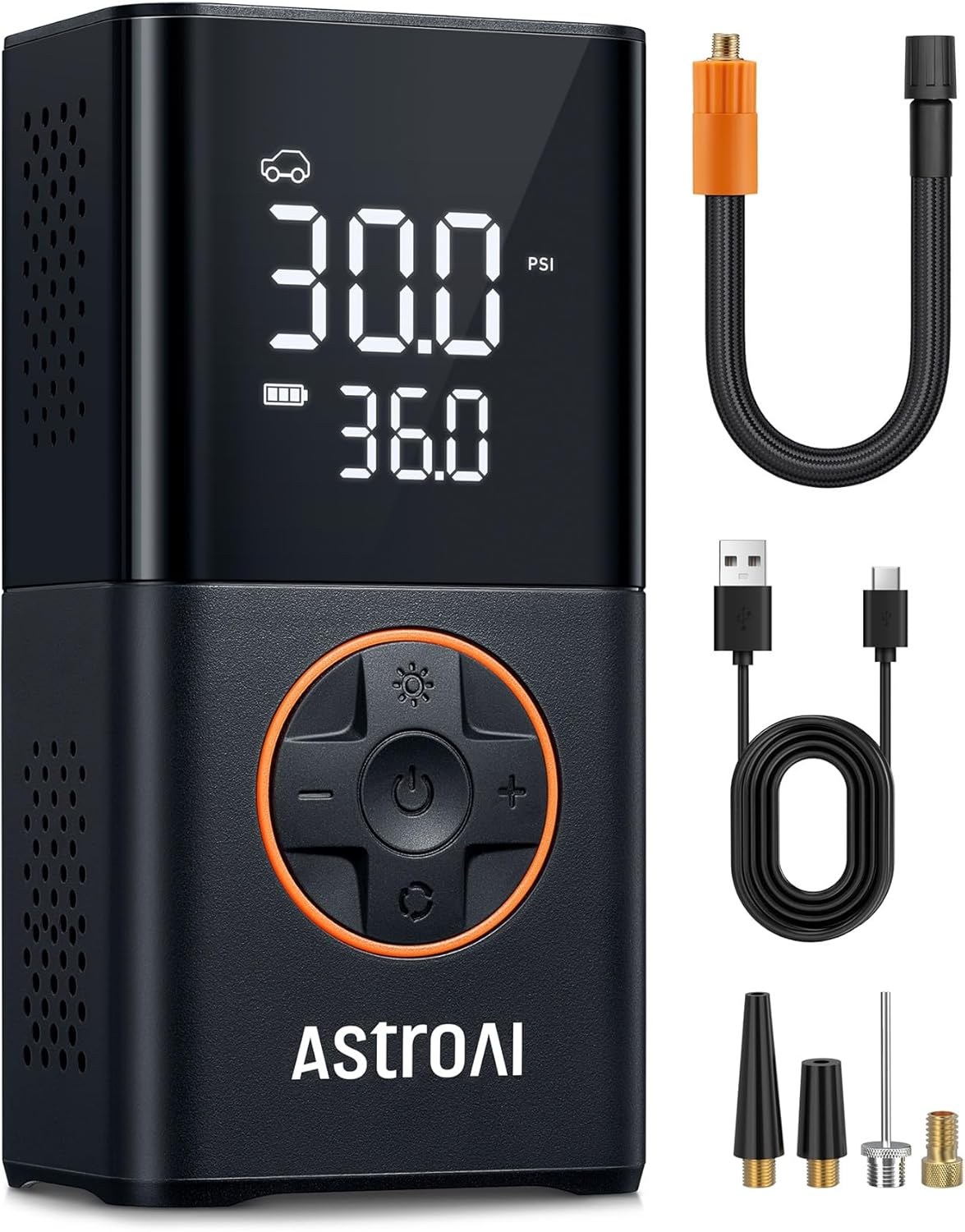 AstroAI L7 Tire Inflator Portable Air Compressor Cordless Mini Bike Pump, 150 PSI