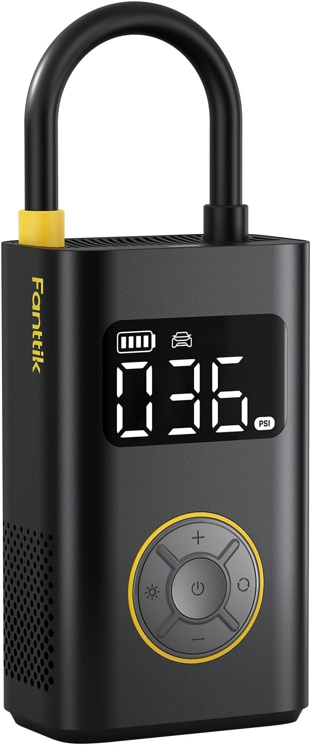Fanttik X9 Pro Portable Tire Inflator for Compact Car, 150PSI, Digital Tire Pressure Gauge