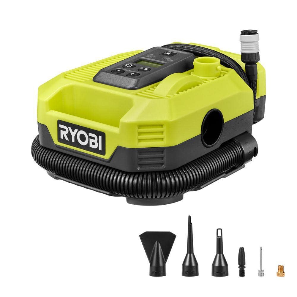 Ryobi PCL031B 18V Digital Inflator/Deflator, 160 PSI, Tool Only
