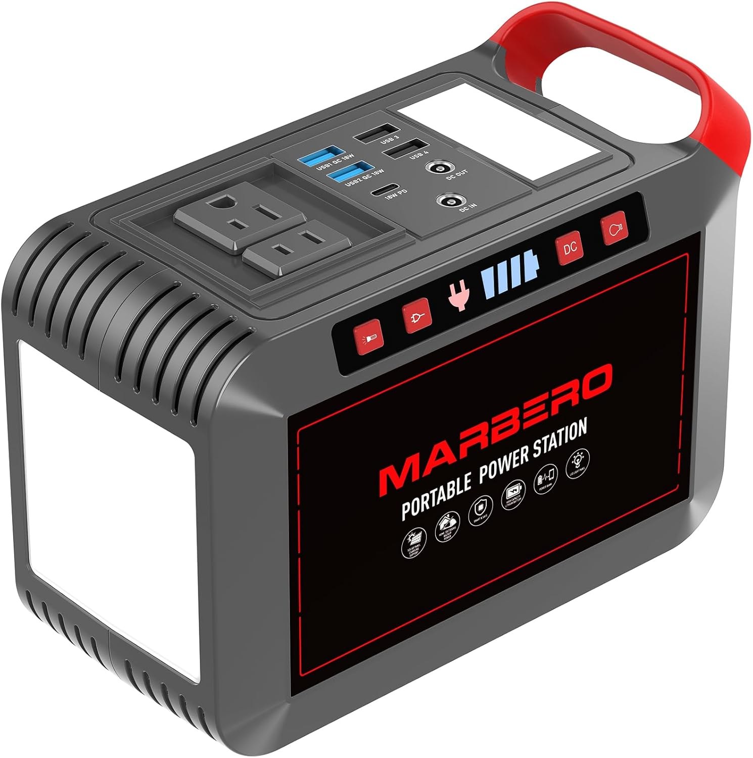 MARBERO 237Wh Camping Solar Portable Power Station 300W