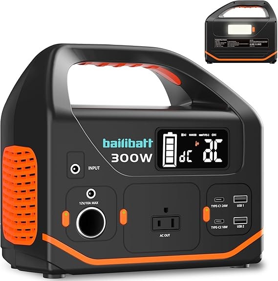 BailiBatt Portable Power Station 300W