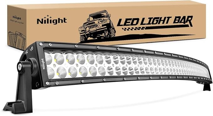 Nilight LED Light Bar 42-Inch 240W Curved LED Work Light, Spot Flood Combo