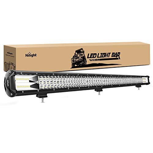 Nilight 18007C-A 37-Inch Triple Row LED Light Bar 468W Flood Spot Combo, 46800LM