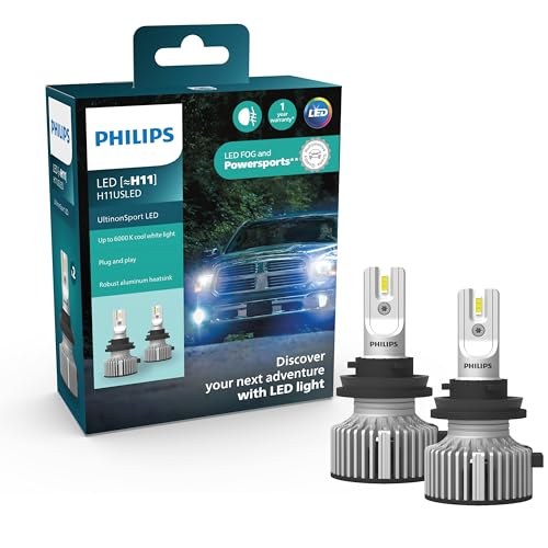 Philips UltinonSport H11 LED Headlight Bulb, Fog Lights