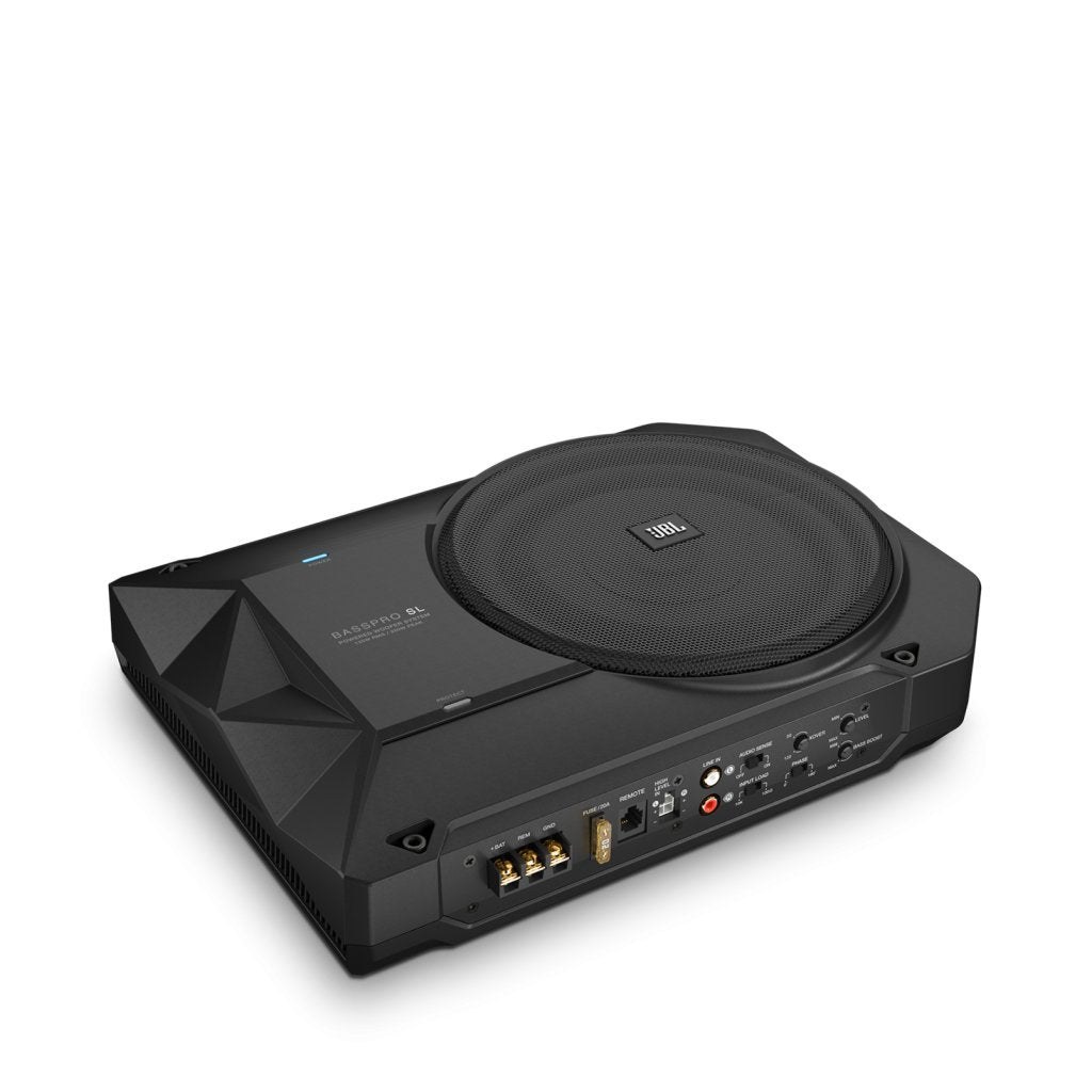 JBL BassPro SL 8-inch 125W RMS Powered Under-Seat Compact Subwoofer Enclosure