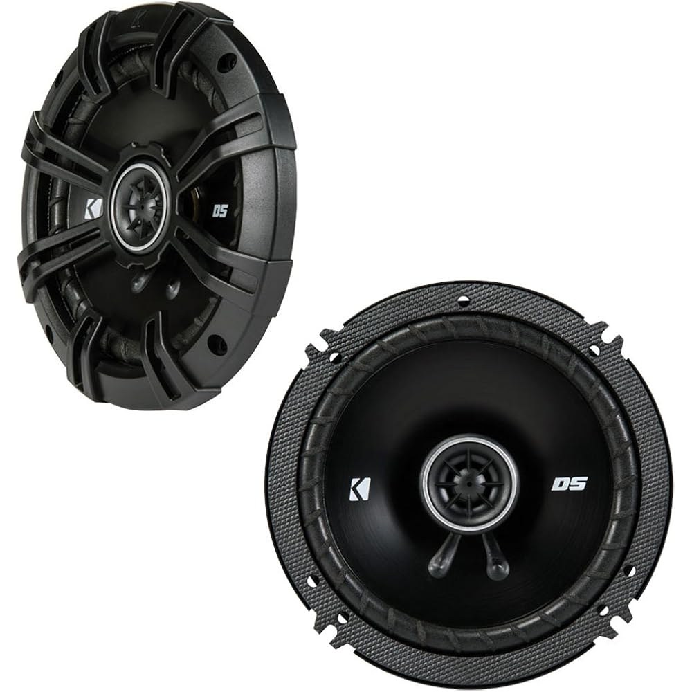 Kicker DSC650 6.5-Inch Coaxial Car Speakers, 4-Ohm, Pair