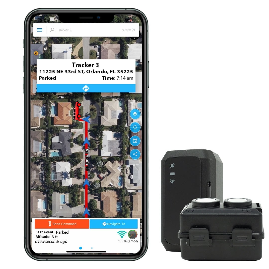 Optimus 3.0 GPS Tracker, 1 Month Battery, Waterproof Twin Magnet Case, 4G LTE