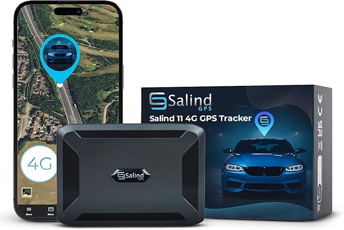 SALIND GPS Magnetic Tracker, Up to 70 Days Battery, 4G LTE Car GPS Tracker