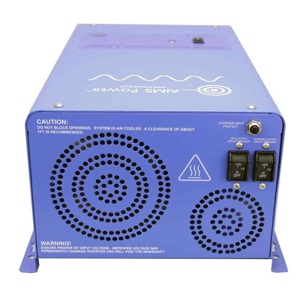 AIMS Power 2000 Watt Pure Sine DC to AC Power Inverter, 4000 Watt Peak, USB Port, UL 458