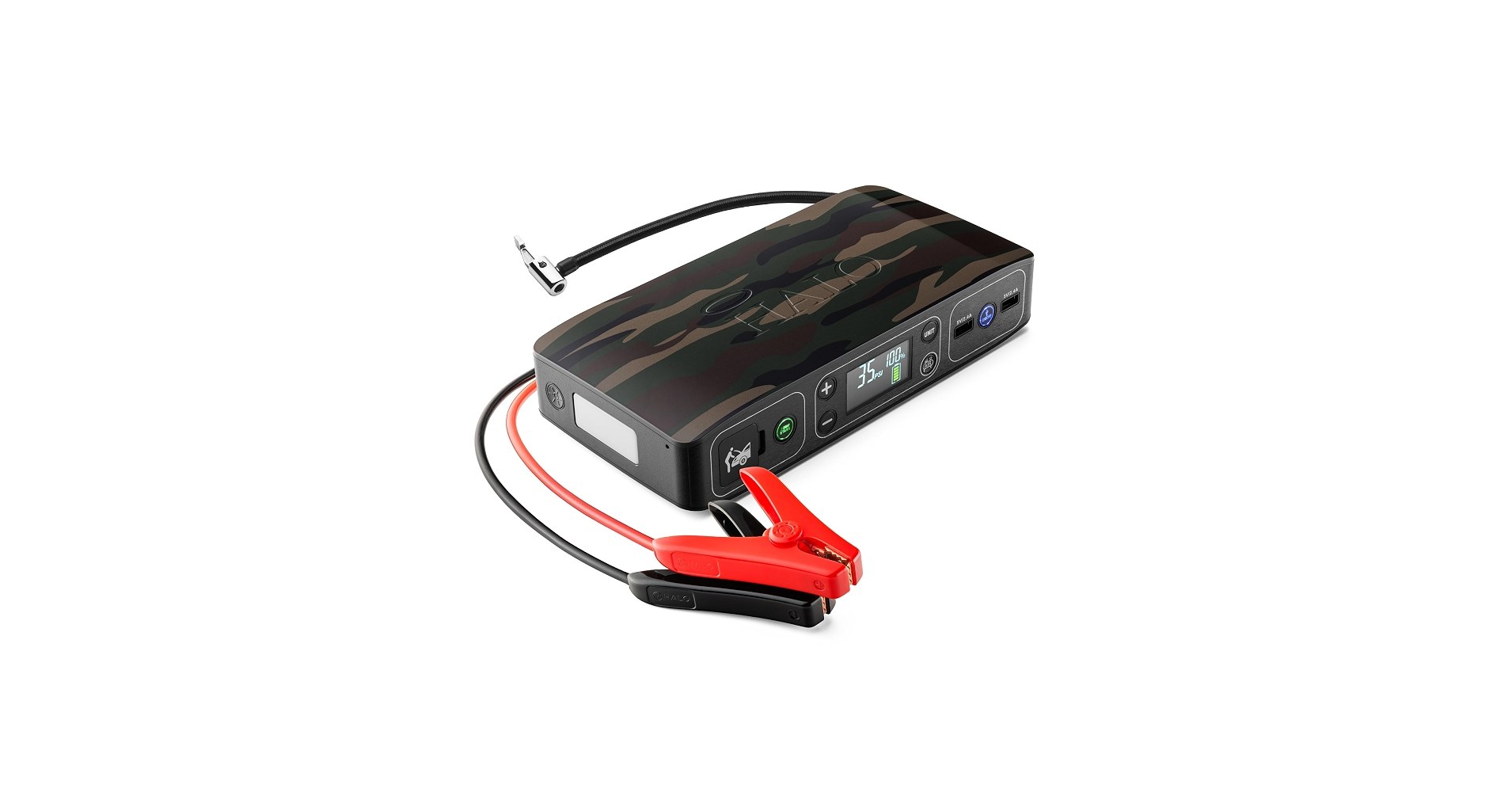 Halo Bolt Air 58830 Portable Emergency Power Kit with Tire Pump and Car Jump Starter