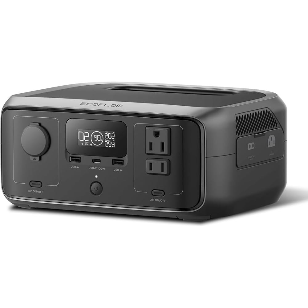 EcoFlow RIVER 3 Portable Power Station, 245Wh, 300W Output