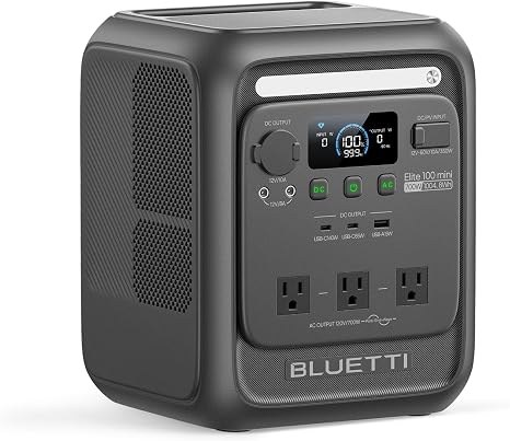BLUETTI Elite 100 Mini Portable Power Station, 1004.8Wh, 700W Output