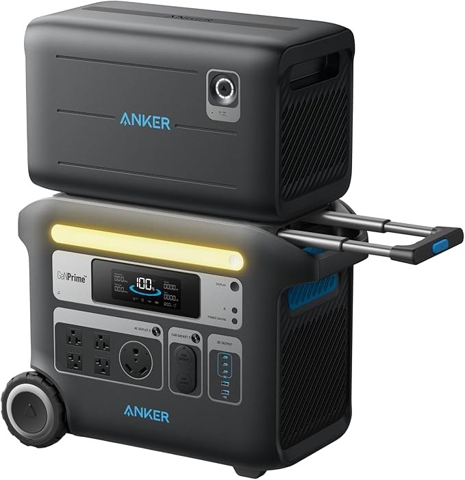 Anker SOLIX F2000 Portable Power Station, 4096Wh LiFePO4 (PowerHouse 767)