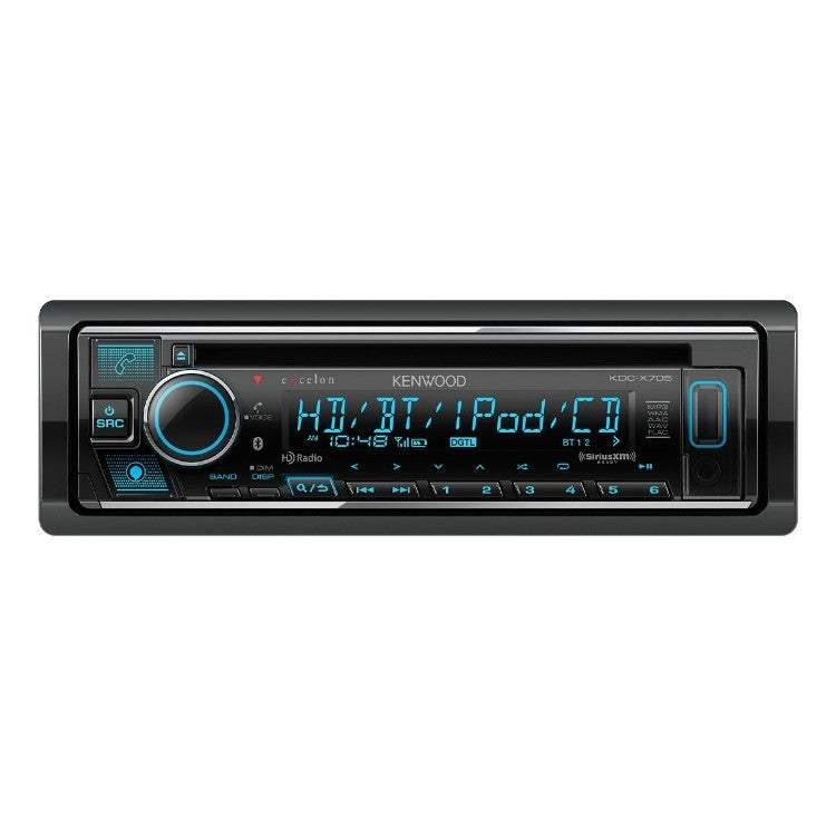 Kenwood Excelon KDC-X705 Single-DIN CD Receiver, Bluetooth, 22W RMS x4
