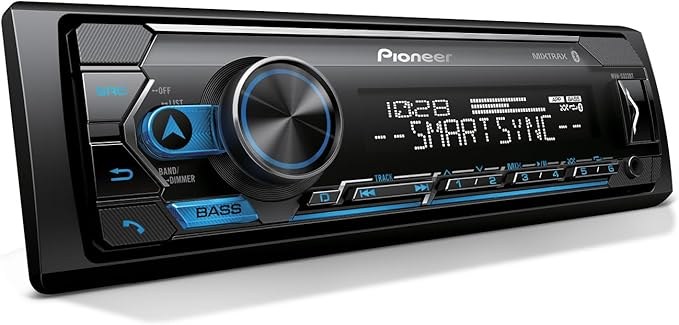 Pioneer MVH-S322BT Bluetooth Car Stereo with USB/AUX, Smart Sync, Hands-Free Calling