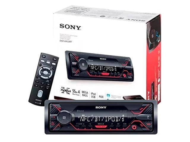 Sony DSX-A410BT Single-DIN Bluetooth Car Stereo, Front USB/AUX, Digital Media Receiver