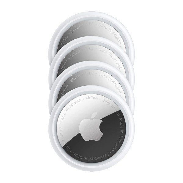 Apple AirTag (4 Pack), Bluetooth Tracker for Keys, Wallet, Luggage, Backpack