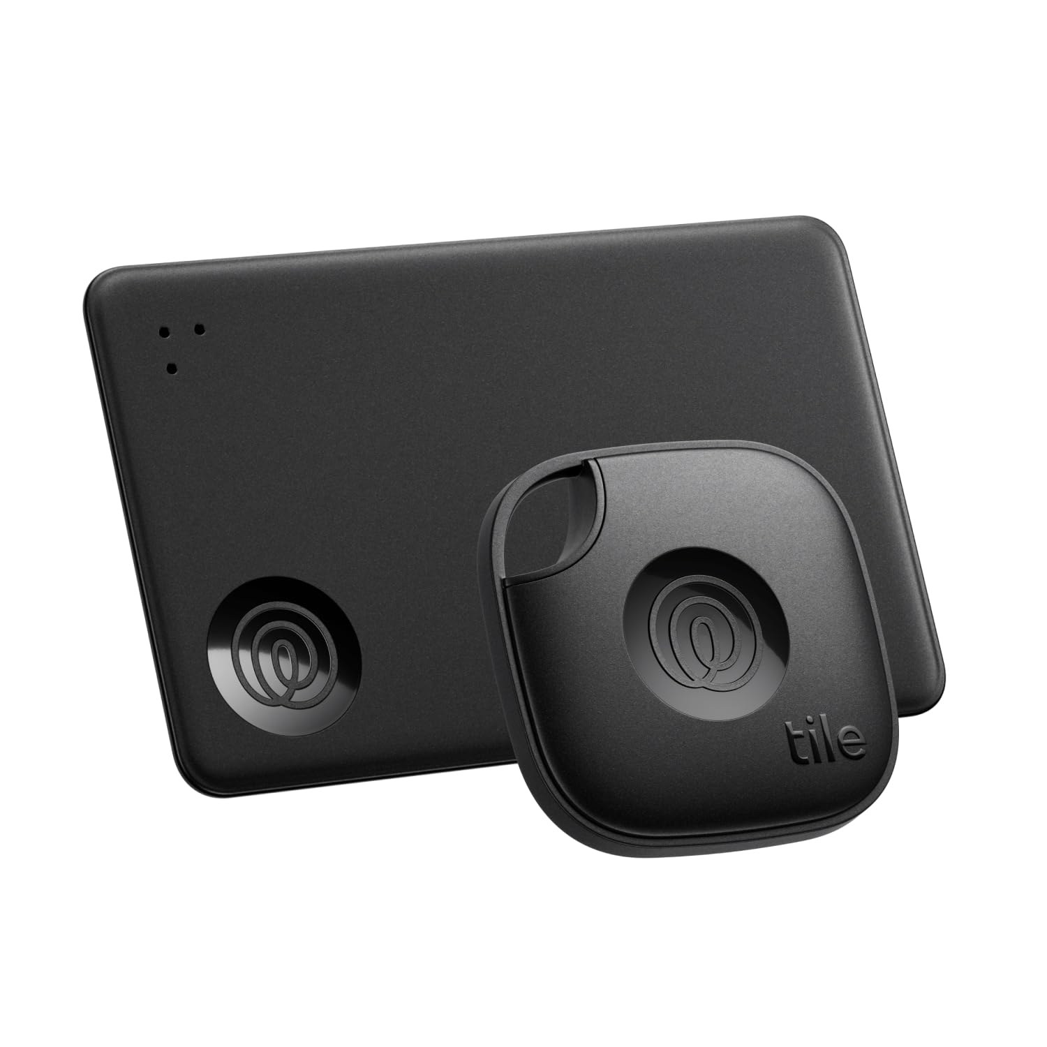Life360 Tile Starter Pack, Bluetooth Trackers and Item Finders, 2-Pack (Black Mate/Slim)