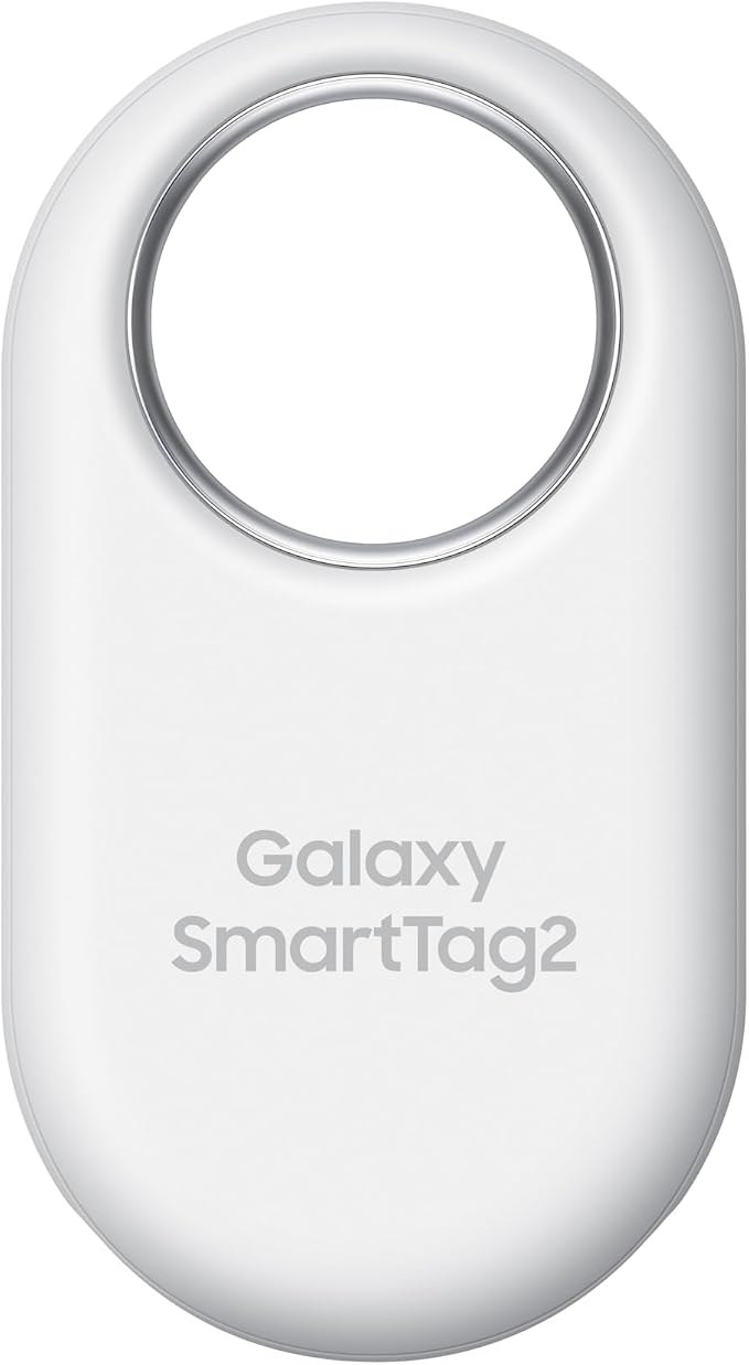 Samsung Galaxy SmartTag2, Bluetooth Tracker, Item Finder for Keys, Wallet, Luggage, 1 Pack (White)