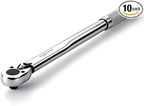 Amazon Basics 3/8-inch Drive Click Torque Wrench Ratchet, 15-80 ft.-lb, 20.4-108.5 Nm